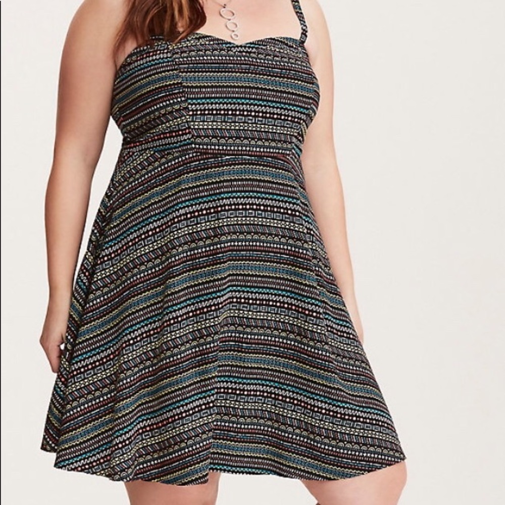 Torrid plus size multi print tank dress